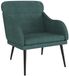 vidaXL Fauteuil 63x76x80 cm fluweel donkergroen