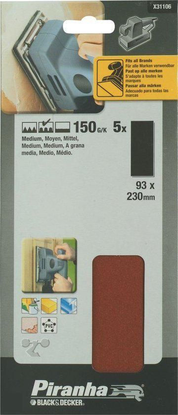 Piranha x31106 schuurstrook 230x93mm super c 150gr