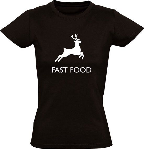 Sol's Fast Food Dames T-shirt - Zwart - 5XL