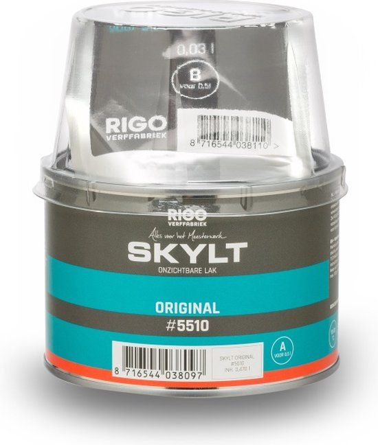 Rigostep Skylt Original 5510 2K PU-lak - 500 ml - Mat - Voor Hout
