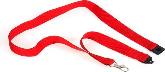 Europel Badge Lanyard Red 10 Pieces
