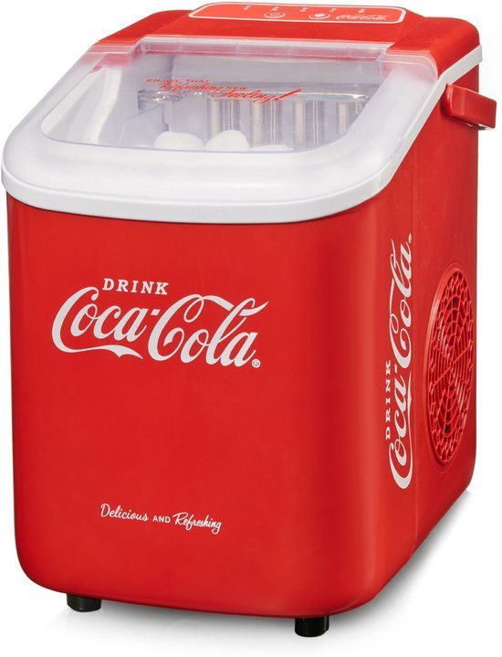 Salco Coca Cola Ijsblokjesmachine - Rood - 8/10 kg per dag - IJsblokjes in 7 minuten