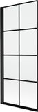 Mexen Mist paroi de douche 1 pièce gauche 80 x 150 cm, grille noire, noir