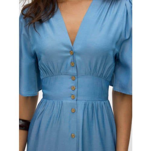 VERO MODA A-lijn jurk light blue denim