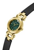Guess Ginger Quartz Analoog Horloge Zwart Kast Gemaakt Van 100% Roestvrij Staal En Een Armband Van 100% Echt Leer 30 GW1020L1, GW1020L2, GW1021L2