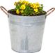 Mega Collections Emmer/plantenpot/bloempot Jean - zink - zilver - D16 X H15 cm