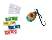 Simba Nature World NW handmicroscoop, 11 cm, inclusief 4 analysemonsters, 3 objectglaasjes, vanaf 5 jaar, 104342666