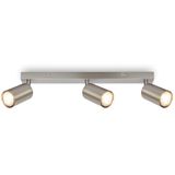 BRILONER - Plafondlamp draaibaar, GU10 fitting, max. 9 W, plafondlamp, lamp, woonkamerlamp, slaapkamerlamp, keukenlamp, plafondspot, plafondverlichting, 44 cm, nikkel mat