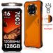 Cubot Robuuste smartphone Android 16, 12GB RAM (6+6GB) + 128GB ROM, 6,88-inch 120Hz-scherm, 7000mAh-batterij, NFC, gezichts- en vingerafdrukherkenning, IP69K, camera's 64MP+16MP, SCT620 Octa-core