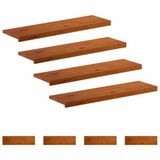 vidaXL - Trap - Tread - 8 - st - 100 - x - 30 - x - 2 - cm - Bruin - Massief - Eikenhout