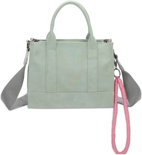 Fritzi aus Preußen SquareN Vintage Handtas - Groen - 20.5 cm