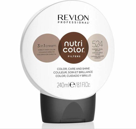 Revlon Nutri Color Creme 524 Coppery Pearl Brown - 240ml