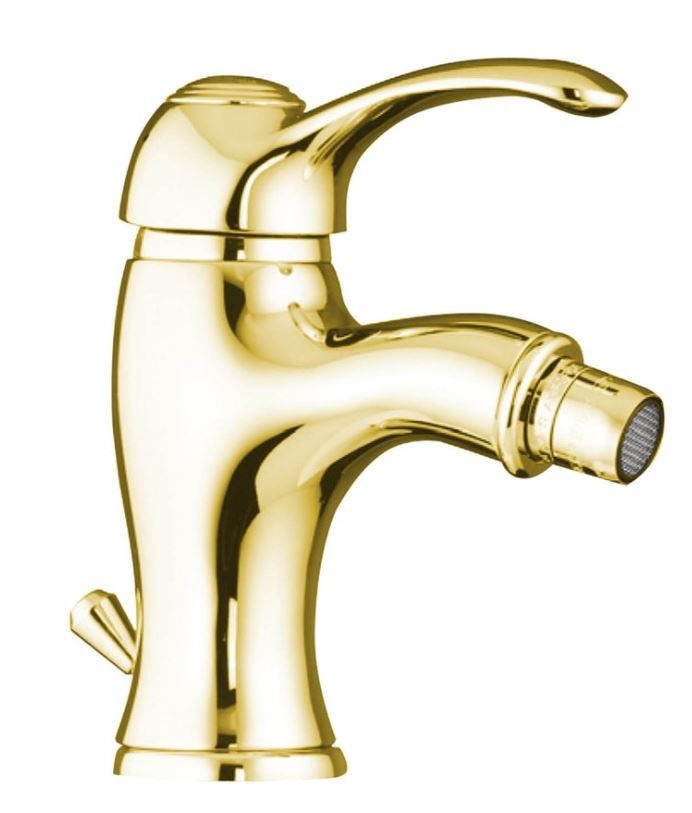 Sapho Kirke Opbouw Bidet Mengkraan Goud Met Pop-up Waste