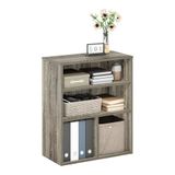 Furinno Pasir 3 Tier Display Boekenkast, Frans Eiken