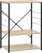 vidaXL Armoire pour micro-ondes 60x39,6x79,5 cm bois d'ingénierie noir et couleur chêne