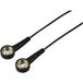 TRU COMPONENTS TC-12358916 Câble de mise à la terre ESD Noir 3,6 m Bouton-poussoir 10 mm