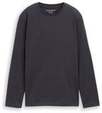 Tom Tailor T-shirt met lange mouwen en print op de rug - Maat 164 - coal grey