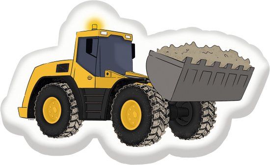 Amscan Folieballon shovel construction part - 55 cm x 33 cm