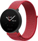Strap-it Polar Ignite 2 Bracelet de montre connectée en nylon - Rouge