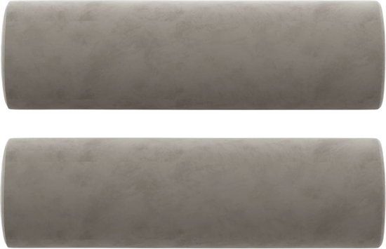 vidaXL Sierkussens 2 stuks Lichtgrijs Fluweel 15x50 cm