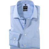 OLYMP Modern Fit overhemd - lichtblauw twill - boordmaat 43