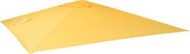 Housse de remplacement pour parasol déporté MCW-A96 - Jaune - 3x3m (Ø4,24m) - Polyester