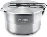 OEM Shenzhen Haorui Industrial Technology Co., Ltd. Roestvrijstalen outdoor kookpan camping pot picknick camping kookset backpacking camping kookgerei kookset voor wandelen