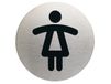 Durable Infobord pictogram 4904 wc dames rond 83Mm