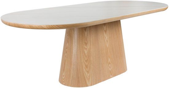 Housecraft Living Almira Oval Dining Table 180 cm Wood White/Brown