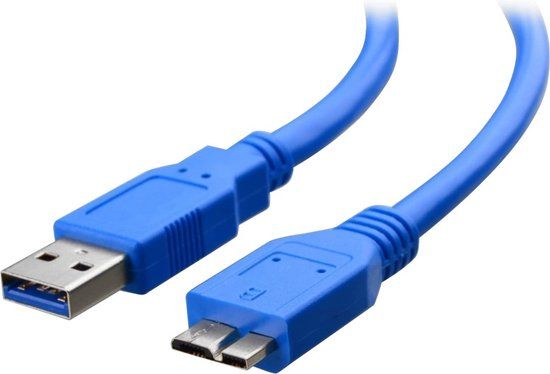 Techly USB 3.0 A-Micro B Kabel - 2m - Blauw