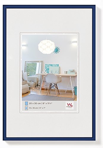 Walther Design KV430L New Lifestyle Kunststoff Bilderrahmen, 24x30 cm, blau