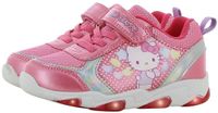 Leomil Hello Kitty - Schoenen voor meisjes met lichtjes - Sneakers voor kinderen met klittenband - Lichtgevende kindersneaker - Maat 29 - Roze