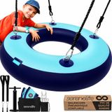 SereneLife Balançoire gonflable de 36 pouces avec kit de suspension