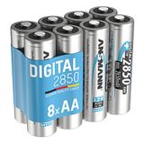 ANSMANN 8x NiMH Oplaadbare AA Mignon 2850 mAh