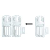 Speed Clix Gordijngeleider/Gordijnhaken - 100 stuks voor rails met een groef van 3,5-4 mm