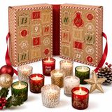 WDMT Spies Trading Kerst Adventskalender met 24 Verrassingen – Kaarsen en Kerstdecoratie – Adventskalenders voor Volwassenen – Kerstcadeau Vrouw en Man – Advent Kalender – Rood