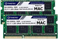 Timetec Hynix IC Apple DDR3 1600MHz PC3-12800 SODIMM Memory Upgrade For MacBook Pro 13-inch/15-inch Mid 2012, iMac 21.5-inch Late 2012/Early 2013,27-inch Late 2012/ 2013,Retina 5K display Late 2014/Mid 2015,Mac mini Late 2012/ Server (16GB Kit (2x8GB))