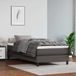 vidaXL Boxspring bed kunstleer grijs 90x200 cm