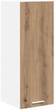 vidaXL Hangkast Ambachtelijke Eik en Wit 30 x 31 x 80 cm Bewerkt Hout