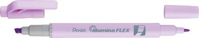 Pentel Illumina Flex markeerstift 1 stuk(s) Beitelvormige/fijne punt Violet
