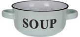 Excellent Houseware Soepkommen/serveer schaaltjes - porselein - D13 x H7 cm - mintgroen