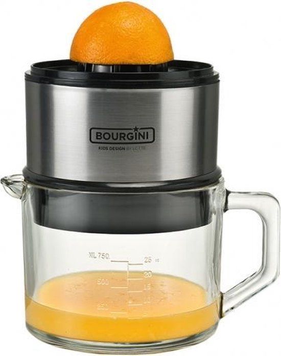 Bourgini Classic Lotte Juicer Deluxe - Citruspers - 60W - 0.75L - Stainless Steel