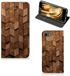 B2Ctelecom Book Wallet Case voor iPhone 7 | 8 | SE (2020) | SE (2022) Wooden Cubes