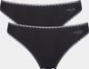 Sloggi dames Basic Tai GO organische slip 2-pack - XS - Zwart