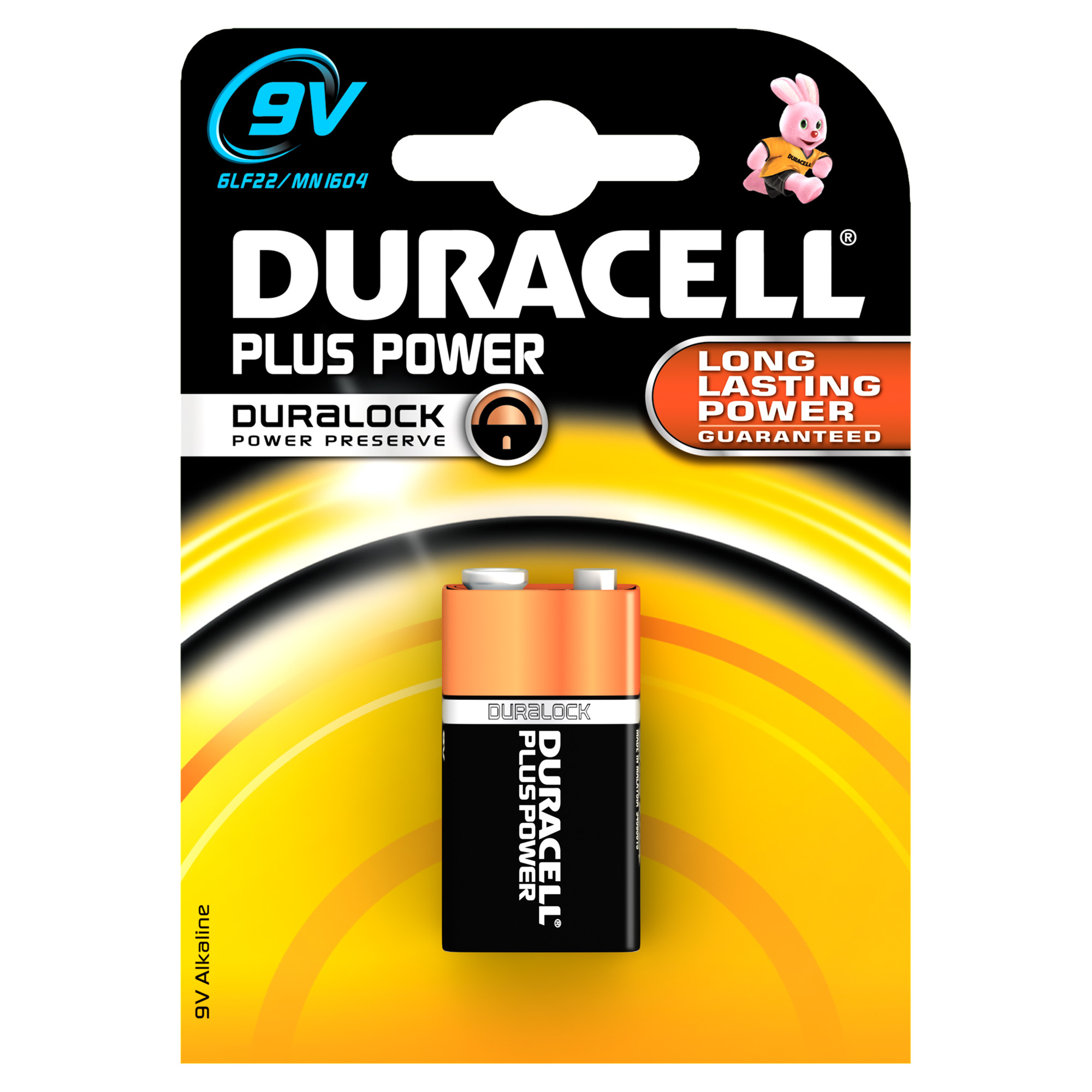 Duracell 9V Plus Power batterij (1 stuk)