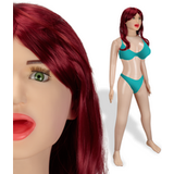 Priscilla poupée gonflable réaliste haute qualité rousse yeux verts