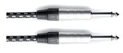 GEWA Instrumentkabel Mono Pro Line 6m haakse stekker, zwart wit