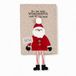 Mud Pie Kerstman Kerstmis bengelen been handdoek, 26" x 16 1/2"
