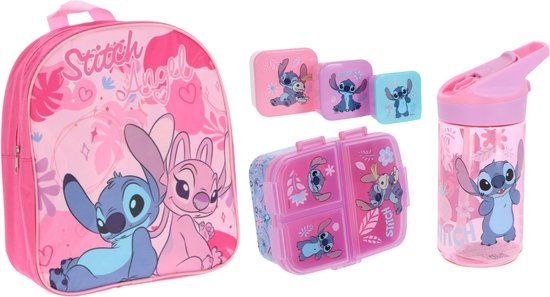 4KidsOnly Lilo & Stitch school set; rugzak en lunchset