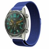 Merkloos / Sans marque Huawei Milanees bandje - blauw - 46mm